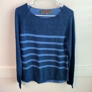 Lieblingsstueck Two Tone Blue Striped Long Sleeve Shirt